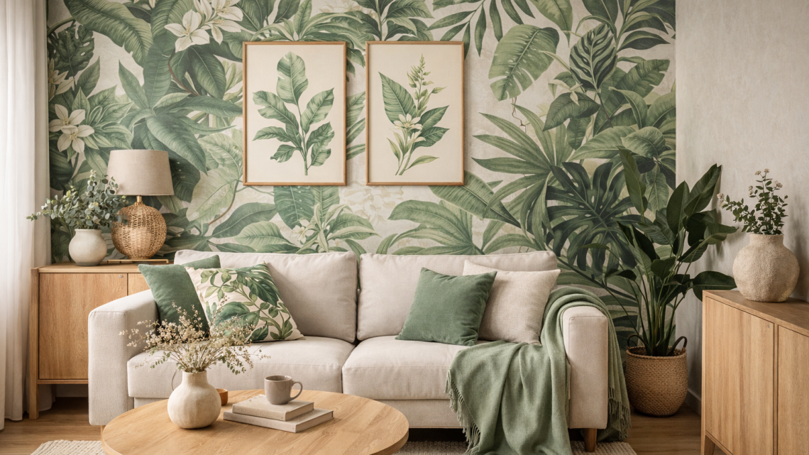 Salon w motywie botanicznym