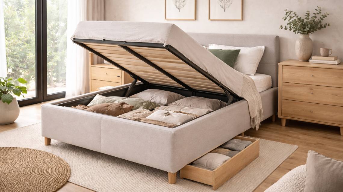 Łóżko z funkcją przechowywania